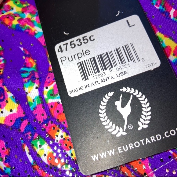 3/$15!! NWT Eurotard Under The Sea dance shorts - Picture 2 of 7